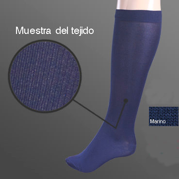 Calceta azul marino